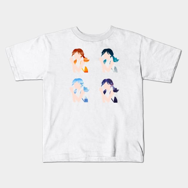 Weathering with you hina scenery hair Kids T-Shirt by ballooonfish